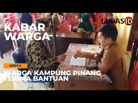 Warga Kampung Pinang Terima BLT Dana Desa KABAR WARGA LUBA ID YouTube