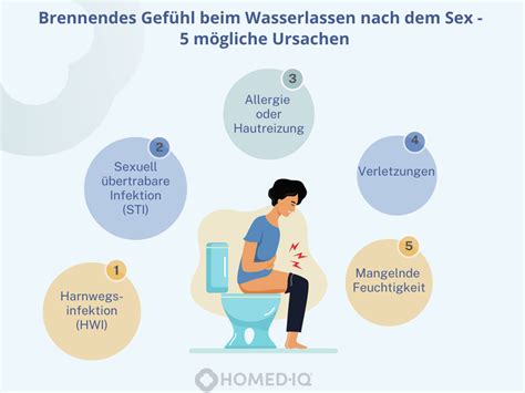 Brennen beim Wasserlassen nach dem Sex häufige Gründe