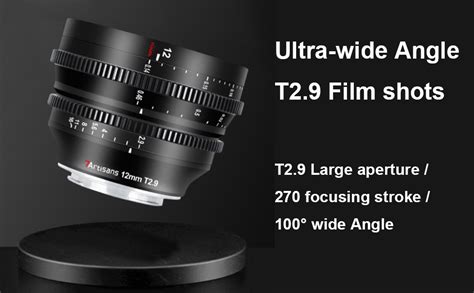 7artisans 7 Lentes cinematográficas de 12 mm t2 9 Lentes