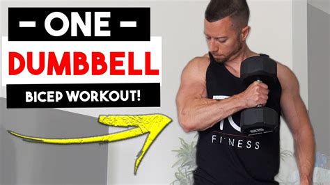 5 Min ONE Dumbbell Only At Home Bicep Workout Workouts With ONE