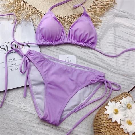Bikini basic Đồ bơi mảnh siêu sang chảnh nhiều màu Shopee Việt Nam