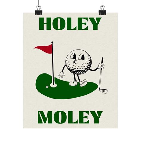 Retro Golf Cartoon Poster 70s Cartoon Poster Golf Cartoon Print