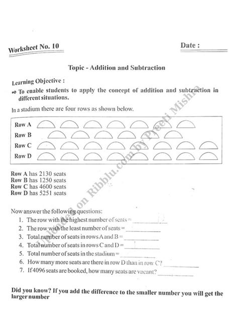 Cbse Class 3 Maths Worksheets