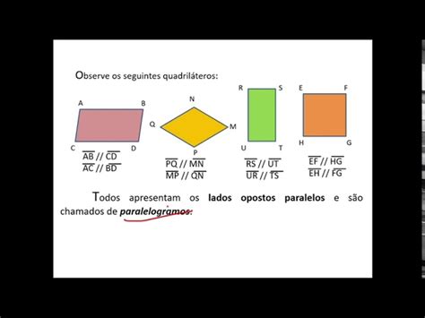 Todo Paralelogramo É Um Losango - Caractersticas Do Paralelogramo Propriedades Do Paralelogramo