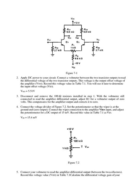 SOLUTION ELECS 2 DHVSU Bjt Differential Amplifier Lab Report Studypool