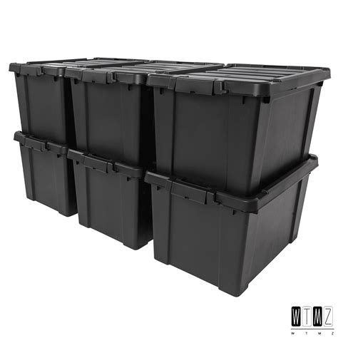 Gallon Lockable Storage Box With Lid Pack Of Heavy Duty