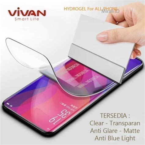Jual Infinix Hot Play Hydrogel Vivan Film Pelindung Layar Anti Gores Crystal Clear Kota