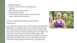 Exercise During Cancer Treatment What You Should Know Pptx