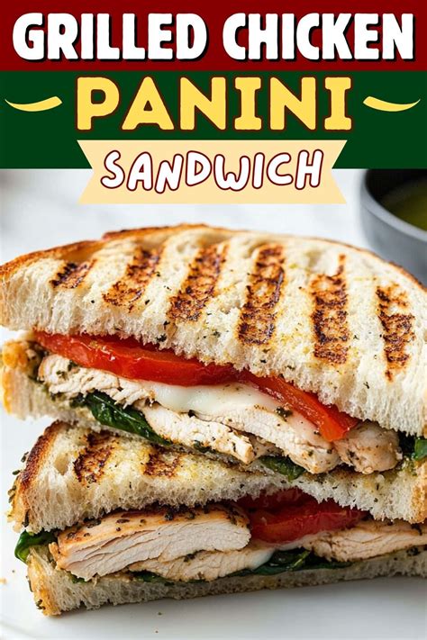 Grilled Chicken Panini Sandwich Insanely Good