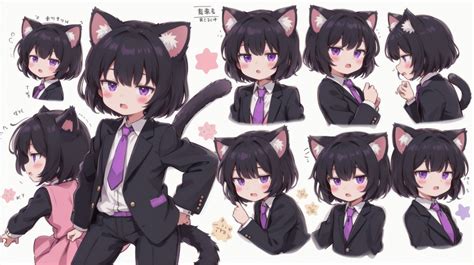 黒髪猫耳ぼーいっしゅ2 Chichi Pui（ちちぷい）aiイラスト専用の投稿＆生成サイト