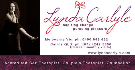 Lynda Carlyle Sex And Relationship Therapist For Cairns QLD Appts
