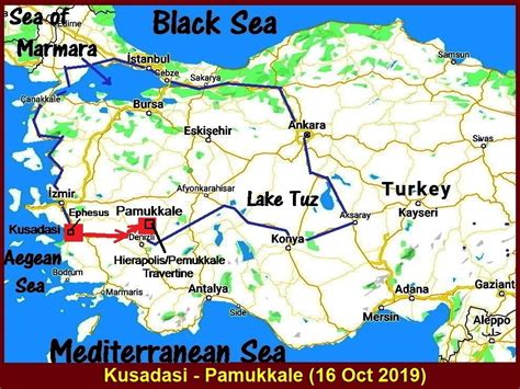 Pamukkale Turkey Map