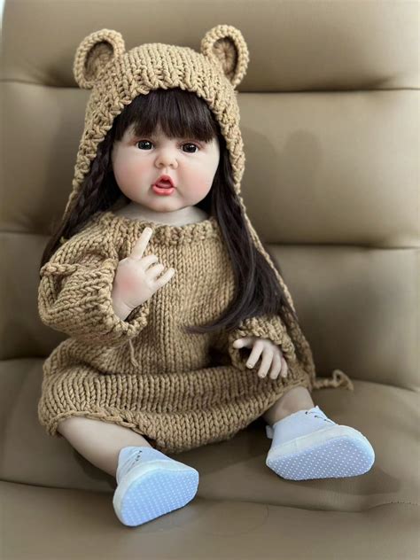 22 Inch 55cm Realistic Reborn Baby Dolls Full Body Silicone Newborn