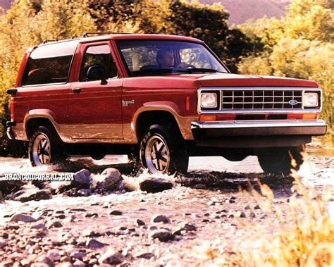 1988 Ford Bronco Ii Brochure Bronco Corral