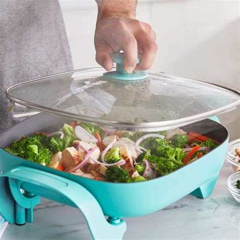 GreenLife Electric Skillet, Turquoise