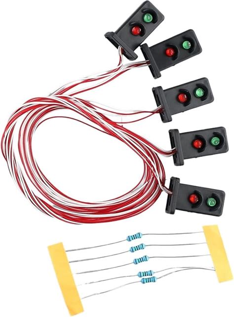 Amazon FACULX 5 Pcs 20mm Model Railway Signals LEDs Made Green