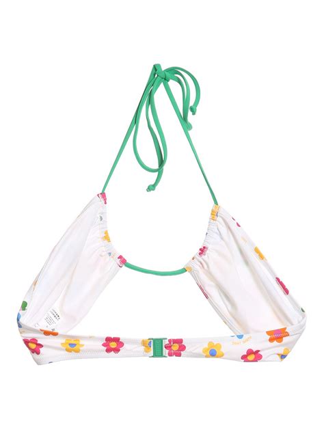 Bikinis Mc Saint Barth Floral Bikini Tube Top DAHLIAHAPPYDAISYCOL