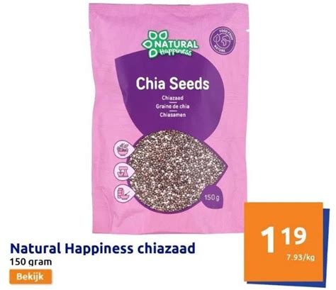 Natural Happiness Chiazaad Aanbieding Bij Action