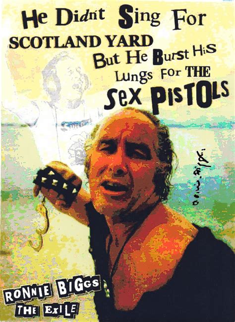 Sex Pistols Ronnie Biggs Of A Re Prints Of A Post Stroke Autographed Art Piece Etsy