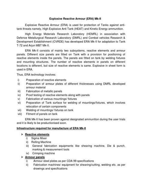 explosive reactive armour mk ii  tanks armoured fighting