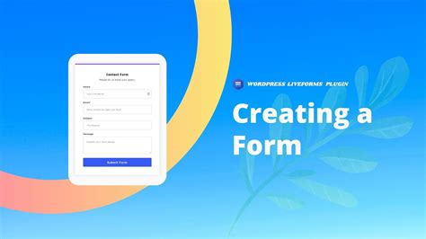 creating  form  forms