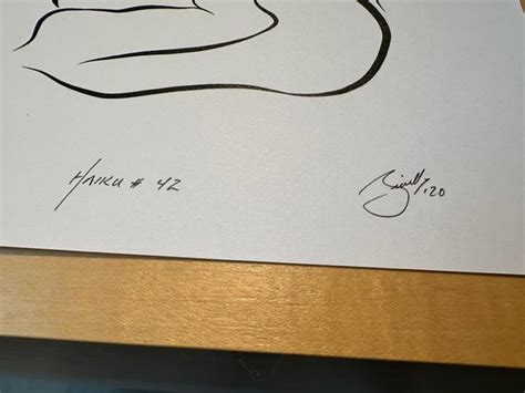 Michael Binkley Haiku Digital Vector Drawing Female Nude Woman Figure On Back Stretching