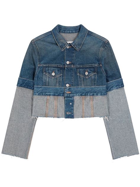 MM6 Maison Margiela Raw Cut Deconstructed Denim Jacket Farfetch