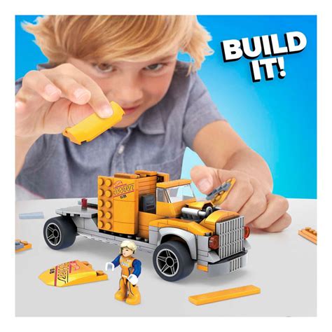 Car Hot Wheels Mega Construx Twinduction Hauler Pack Orange