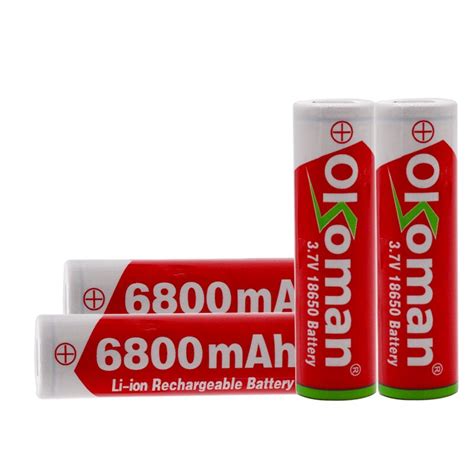 100 Neue Original 3 7 V 6800mah 18650 Lithium Akk Grandado