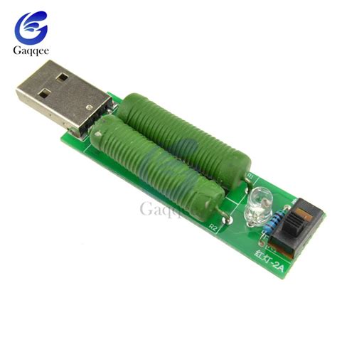 USB мини резистор DC электронная нагрузка с переключателем Регулируемый ...