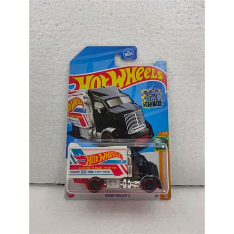 Hot Wheels Factory Sealed 2023 Hiway Hauler 2 Putih Hitam Tampo HW Lazada Indonesia