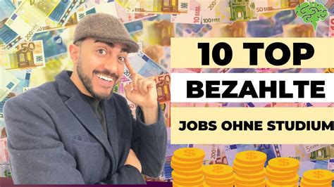 Top Bezahlte Jobs Ohne Studium Mit Professorfinanzen Youtube