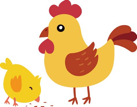 Chicken Cartoon Humor Farm Fun Whimsical Png