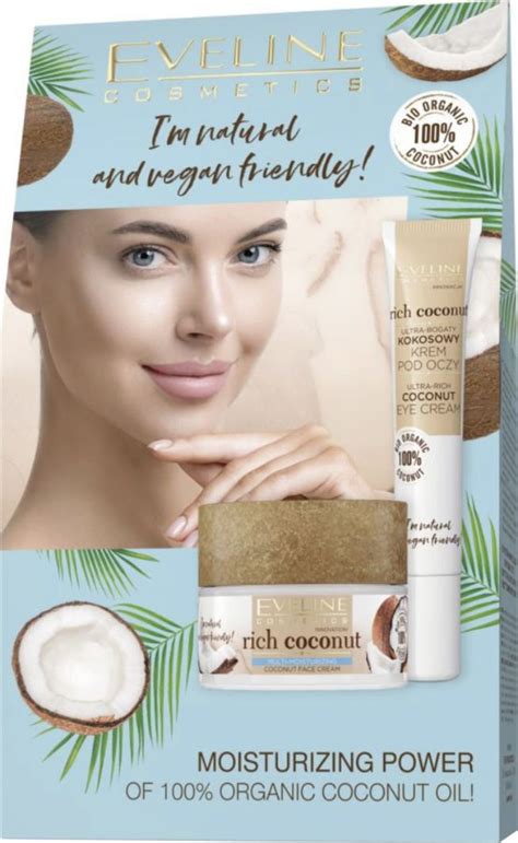 Eveline EVELINE Rich Coconut ZESTAW krem do twarzy + krem pod oczy ...