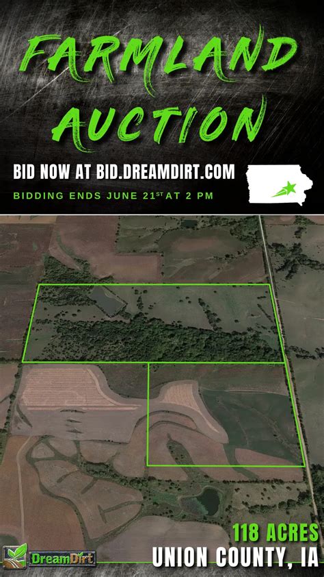 Acre Farmland For Sale In Union County Iowa Dreamdirt