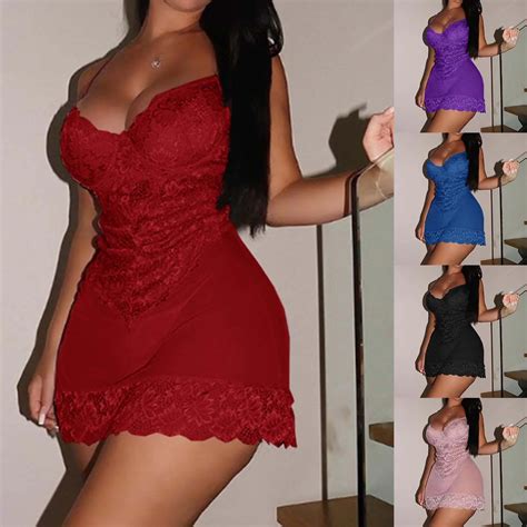 Vestido De Noite Sexy Lingerie Feminina Tanga Conjunto Rendas Er Ticas Bonecas Do Beb Roupa