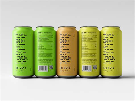 "Dizzy" energy drink on Behance