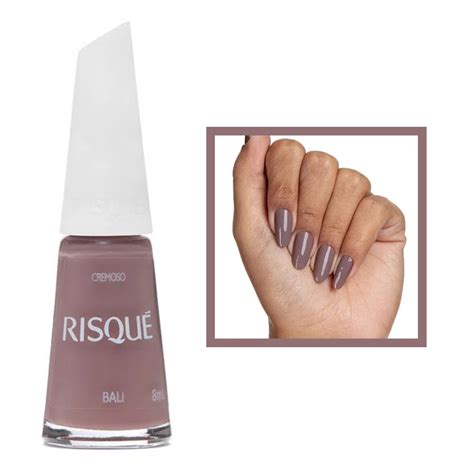 Esmalte Risque Bali Nude Cremoso Hipoalergenico Ml Shopee Brasil