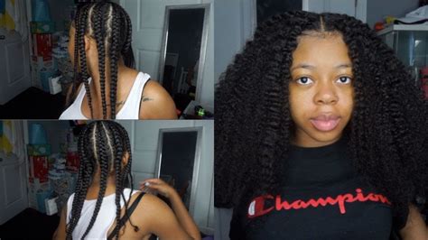 Braidout On Natural Hair Helpppp Youtube