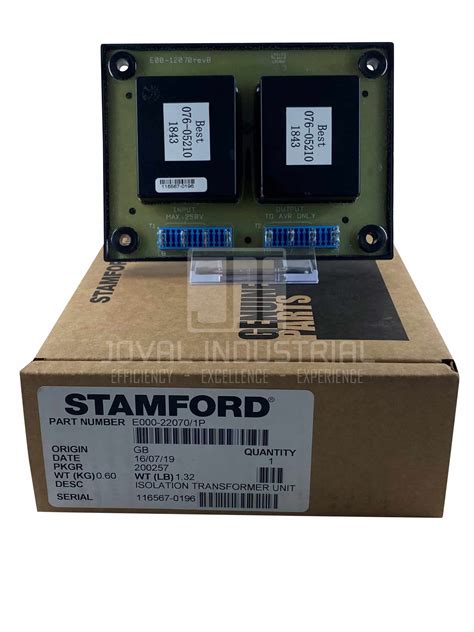 E P Stamford Isolation Transformer Assembly Joval Industrial