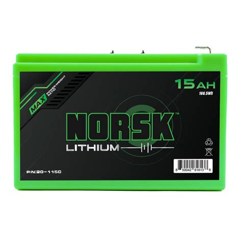 Ah Norsk Lithium Ion Battery With Charger Kit Hours Runtime