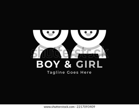 Boy Girl Logo Vector Icon Illustration Stock Vector (Royalty Free) 2217093409 | Shutterstock