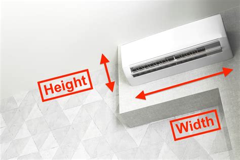 Mini Split Dimensions Lxwxh And Wall Space Aircondlounge
