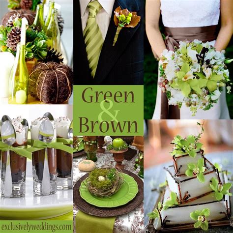 Four Fab Wedding Colors Paired With Brown Exclusively Weddings