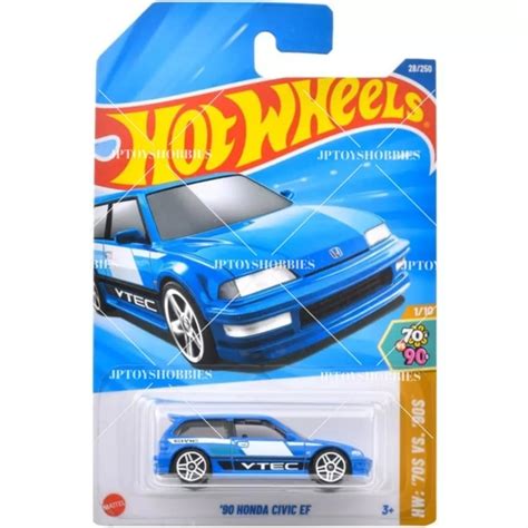 Hot Wheels Toys New Hot Wheels Honda Civic Ef Hw S Vs S Blue Vtec Jdm Poshmark