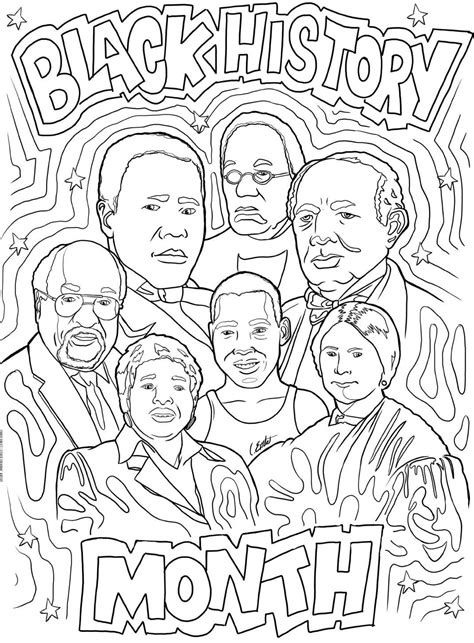 Celebrate Black History Month Download A Coloring Page Featuring