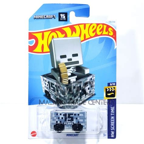 Hot Wheels Minecart Minecraft Years Gray G Shopee Philippines