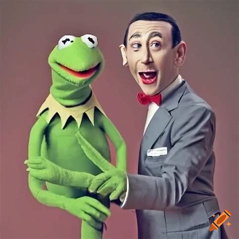 Kermit The Frog And Pee Wee Herman On Craiyon