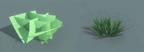 Sensitivecube Stylized Grass Bush For Unity