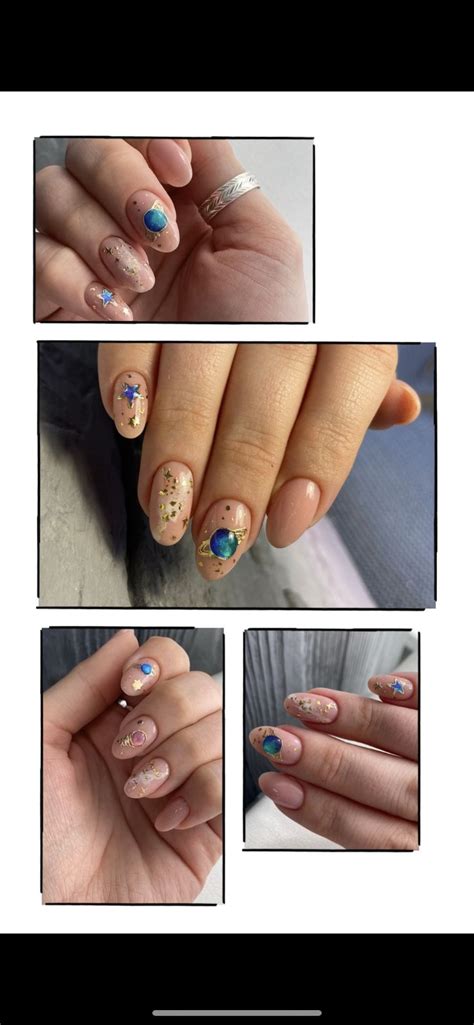 Маникюр космос | Маникюр, Дизайнерские ногти, Ногти